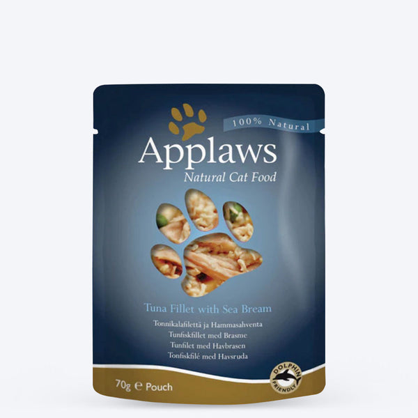 Applaws Natural Tuna Fillet With Sea Bream Adult Cat Wet Food - 70 gm