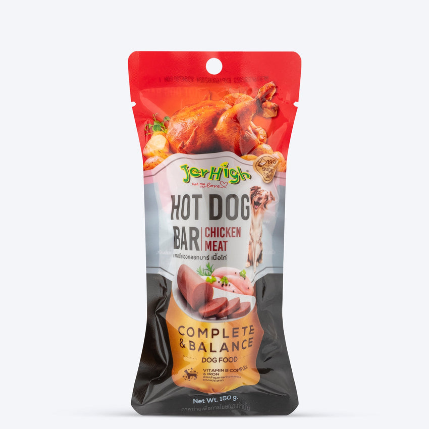 JerHigh Hotdog-Bar Dog Treat - Chicken - 150 g