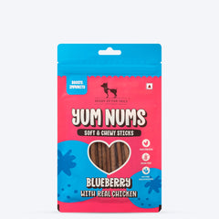 HUFT Yum Nums: Real Chicken & Fruity Soft Sticks Treat Combo For Dog - 225 gm (Each 75g)