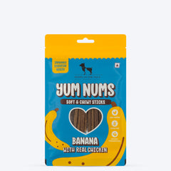 HUFT Yum Nums: Real Chicken & Fruity Soft Sticks Treat Combo For Dog - 225 gm (Each 75g)