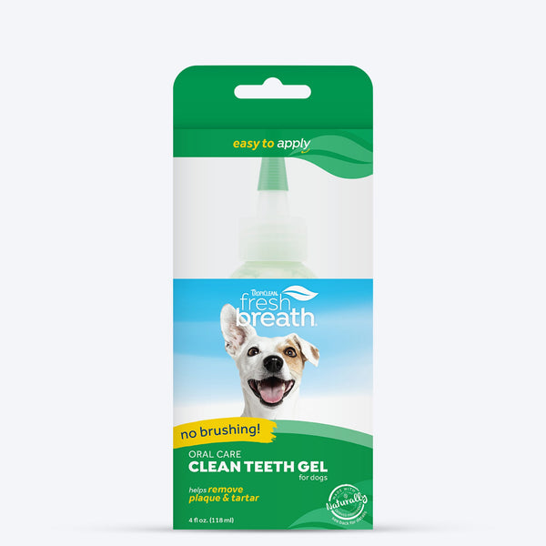 Tropiclean Fresh Breath Clean Teeth Gel for Dogs - Mint - 118 ml