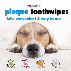 Petkin Toothwipes for Dogs & Cats - 40 Wipes