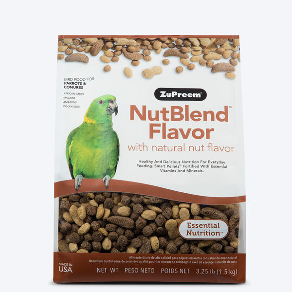 ZuPreem NutBlend with Natural Nut Flavor Conure & Parrot Food - 1.5 kg